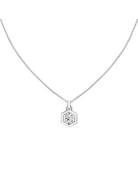 Tommy Hilfiger Geometric White Enemal necklace 2780853