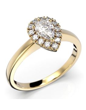 Festive Penelope halo-diamond ring 640-043-KK