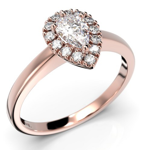 Festive Penelope halo-diamond ring 640-043-PK