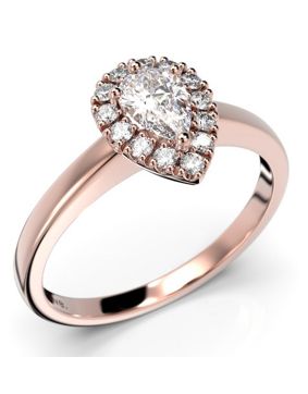 Festive Penelope halo-diamond ring 640-043-PK