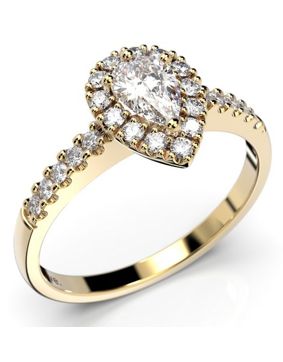 Festive Penelope halo-diamond ring 641-053-KK