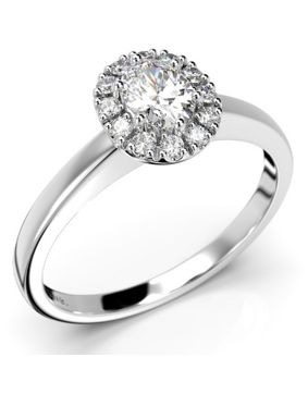 Festive Veronica halo-diamond ring 642-042-VK