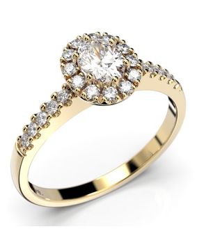 Festive Veronica halo-diamond ring 643-052-KK