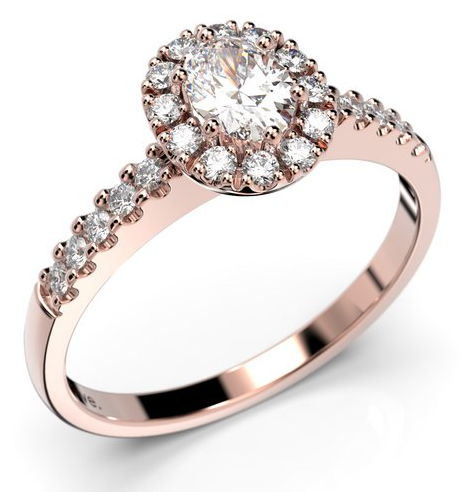 Festive Veronica halo-diamond ring 643-052-PK