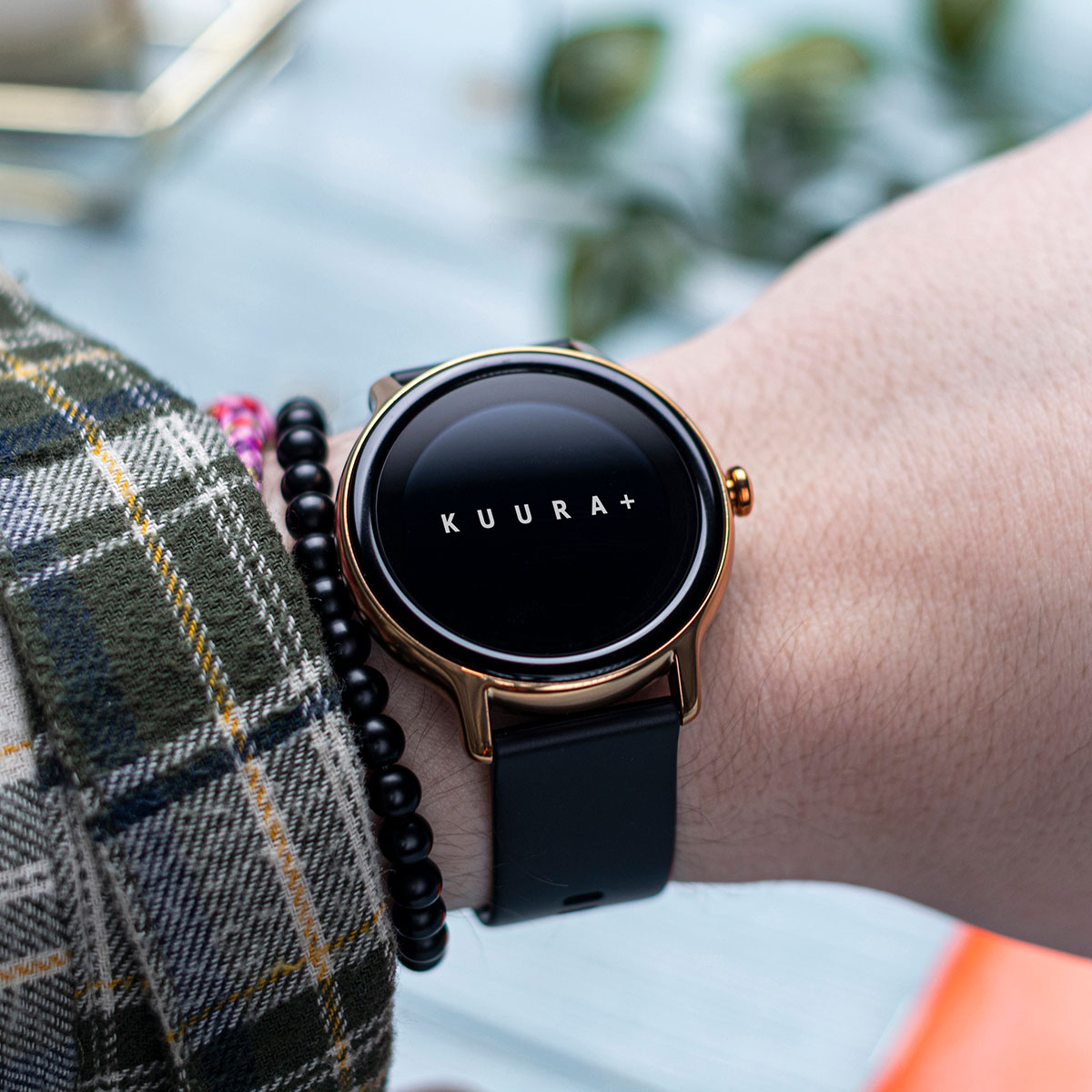 Black and hotsell gold smartwatch