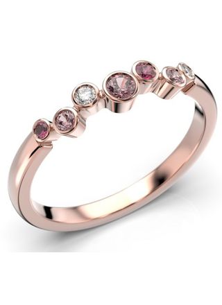 Festive Drop Pink diamond gemstone ring 644-015P-PK