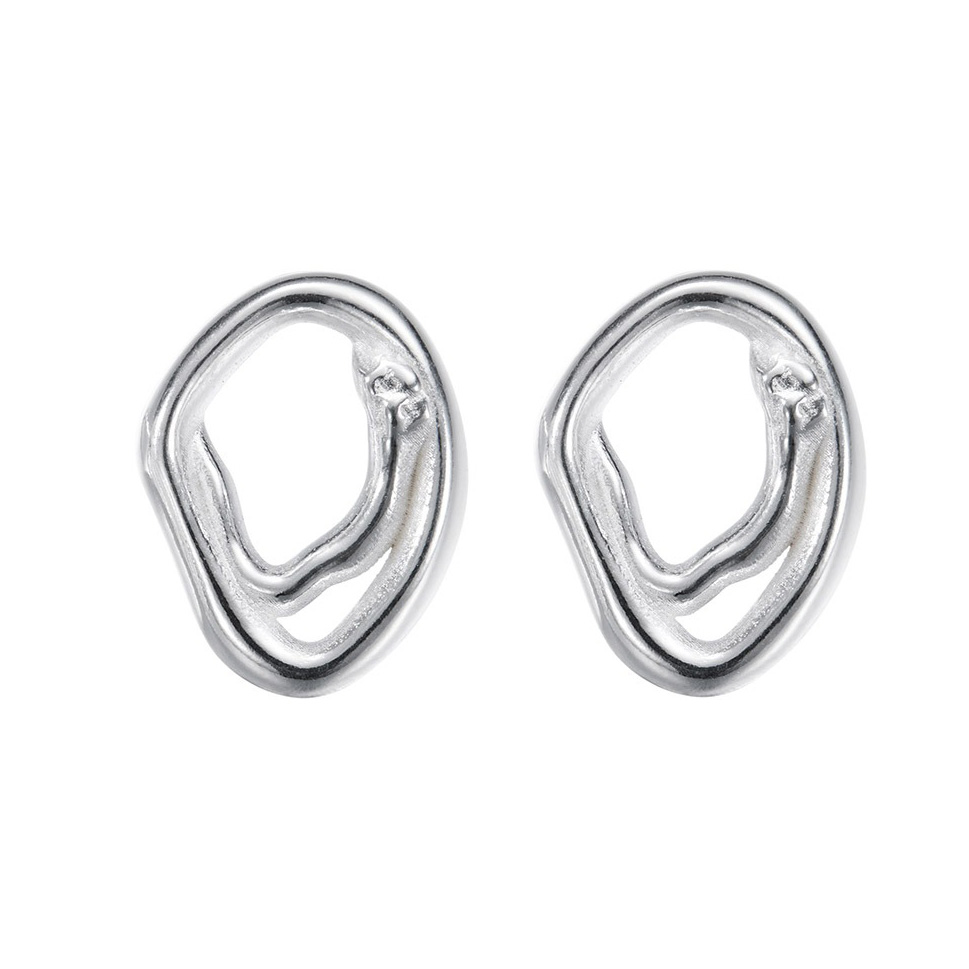 Kalevala Männyt stud earrings silver 261001100T