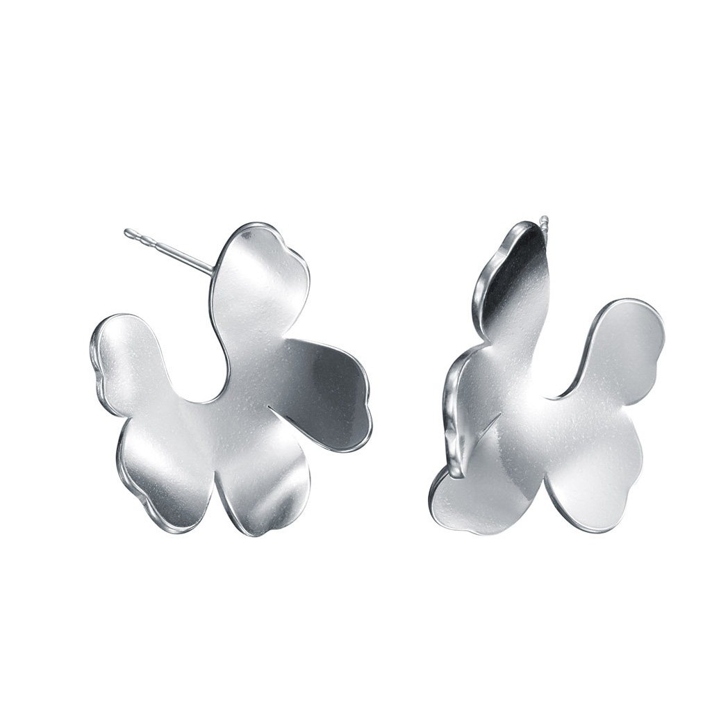 Kalevala x Marimekko Unikko earrings small silver 261001200T