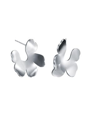Kalevala x Marimekko Unikko earrings small silver 261001200T