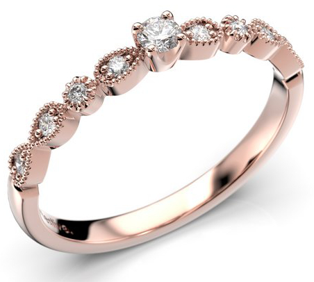 Festive Astrid pavè diamond ring 648-013-PK