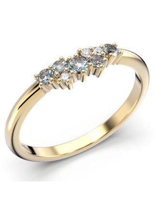 Festive Nadja Blue diamond gemstone ring 650-018B-KK