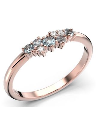 Festive Nadja Blue diamond gemstone ring 650-018B-PK