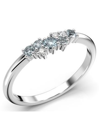 Festive Nadja Blue diamond gemstone ring 650-018B-VK