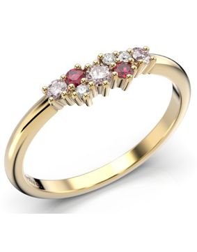 Festive Nadja Pink diamond gemstone ring 650-018P-KK