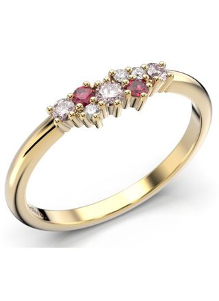 Festive Nadja Pink diamond gemstone ring 650-018P-KK