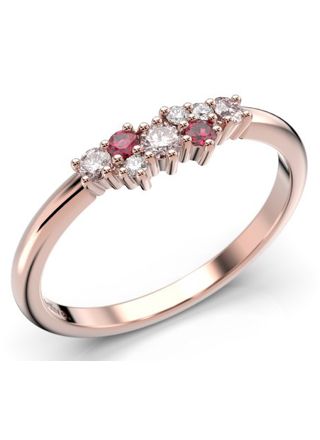 Festive Nadja Pink diamond gemstone ring 650-018P-PK