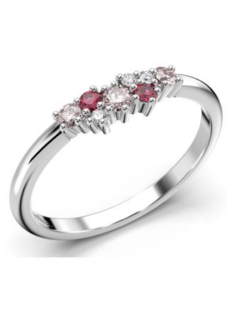 Festive Nadja Pink diamond gemstone ring 650-018P-VK