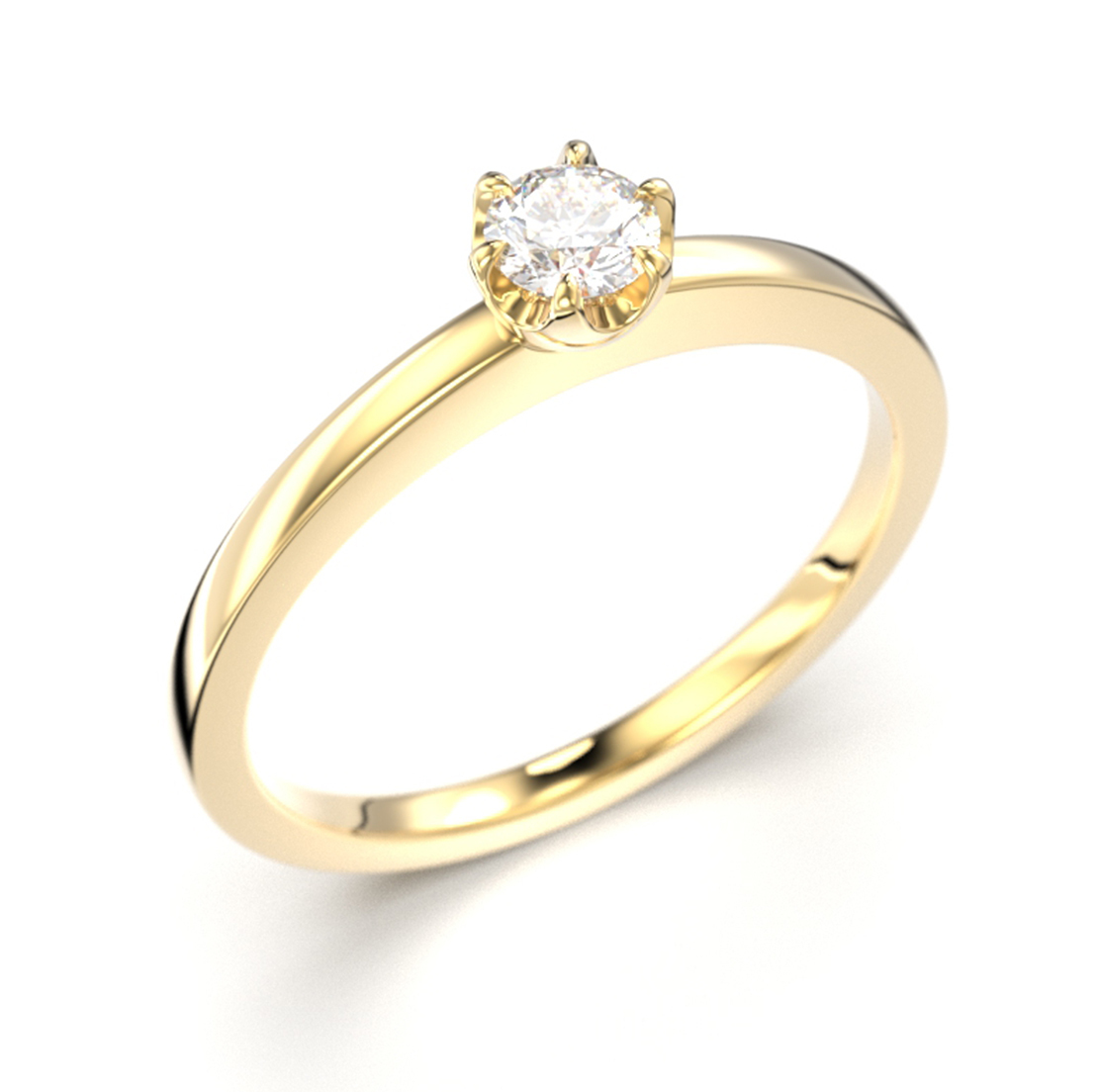 Festive Adele diamond ring 0.15 ct 651-015-KK-LABGVS1