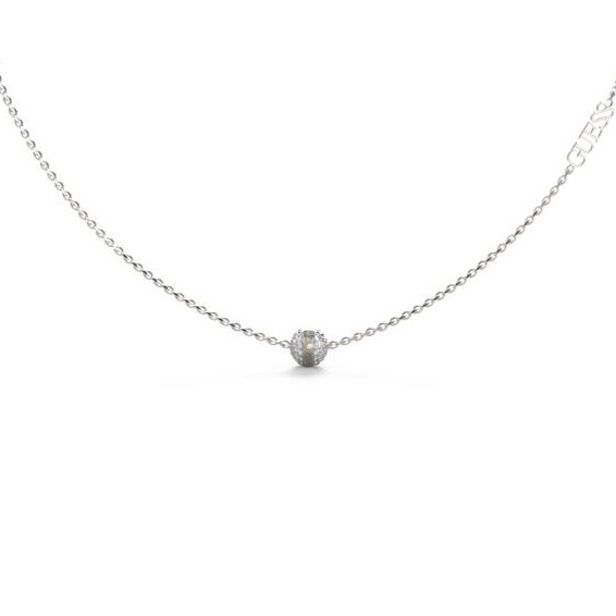 GUESS Calypso silver-colored necklace JUBN04455JWRHT/U