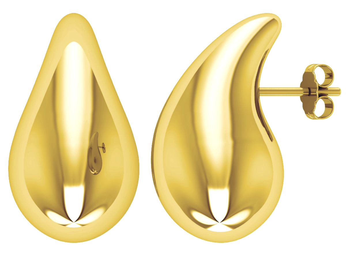 Lykka Casuals gold-plated drop silver earrings 