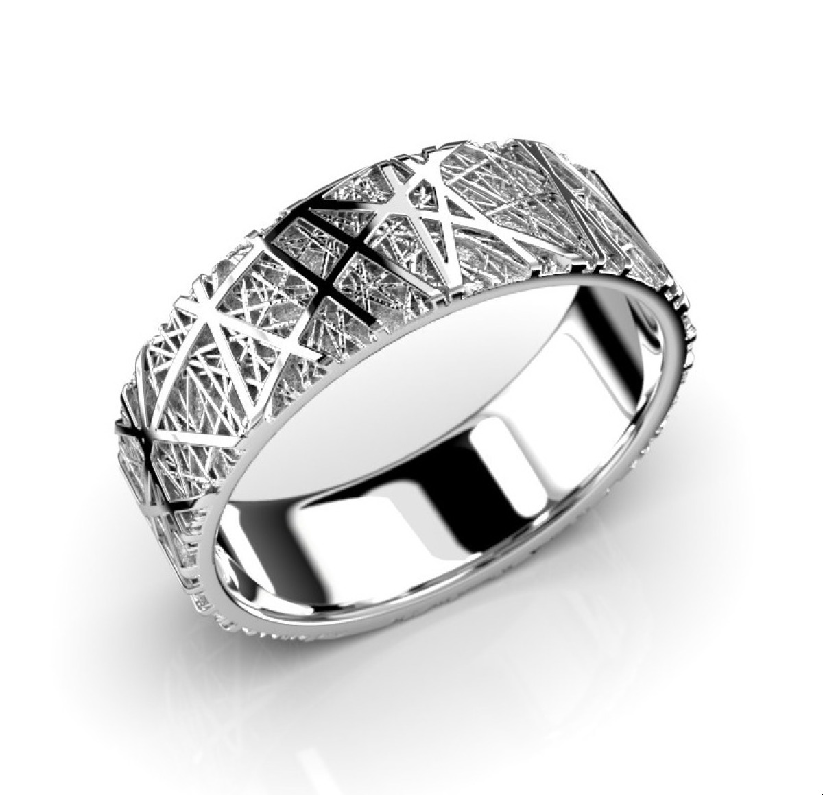 Festive Routa white gold ring 6,5 mm 662-000-VK