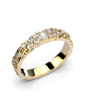 Festive Routa Rakka Kaita 3,5 mm diamond ring yellow gold 665-023-KK