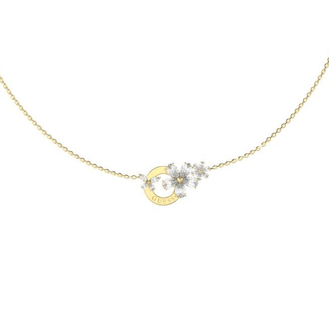 GUESS Lily flower necklace JUBN05102JWYGT/U
