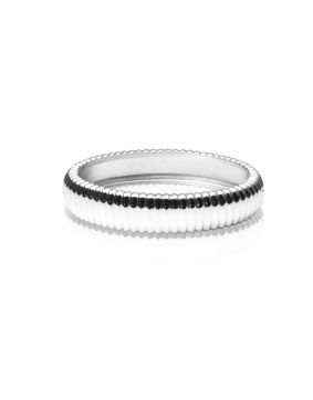 Mockberg Retro Ribbed Silver bracelet