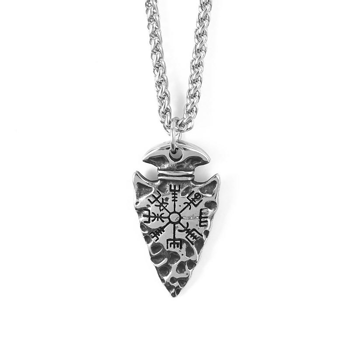 Lykka Viking Gungnir spear steel necklace 60cm