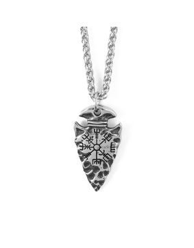 Lykken Viking Gungnir spear steel necklace 60cm