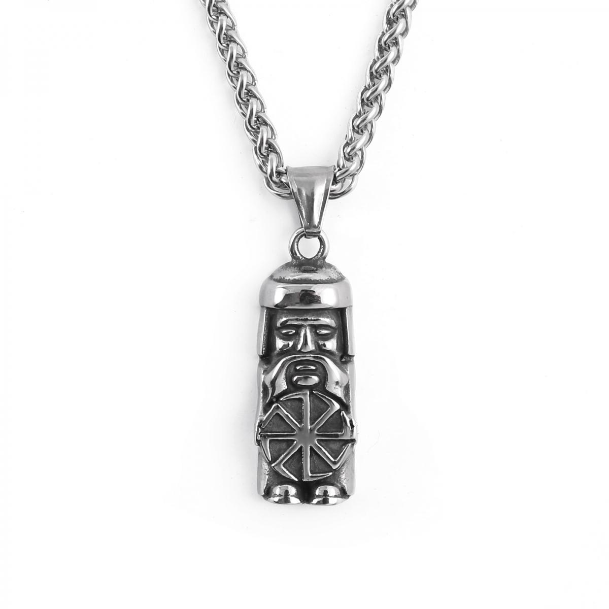 Lykka Viking Odin steel necklace 60cm