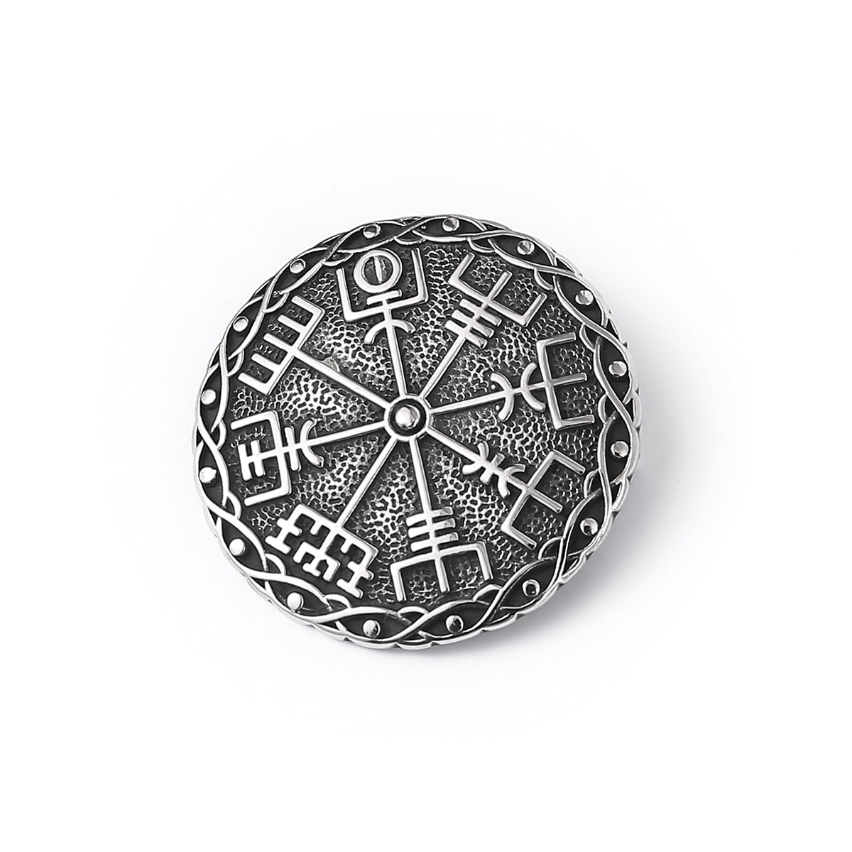 Lykka Viking Vegvisir brooch