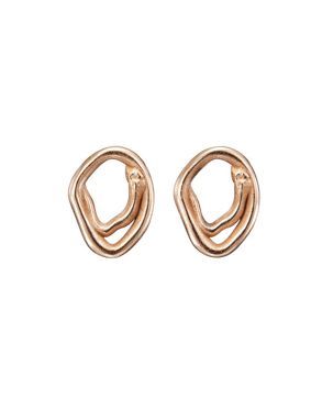 Kalevala Männyt bronze stud earrings 361001100T