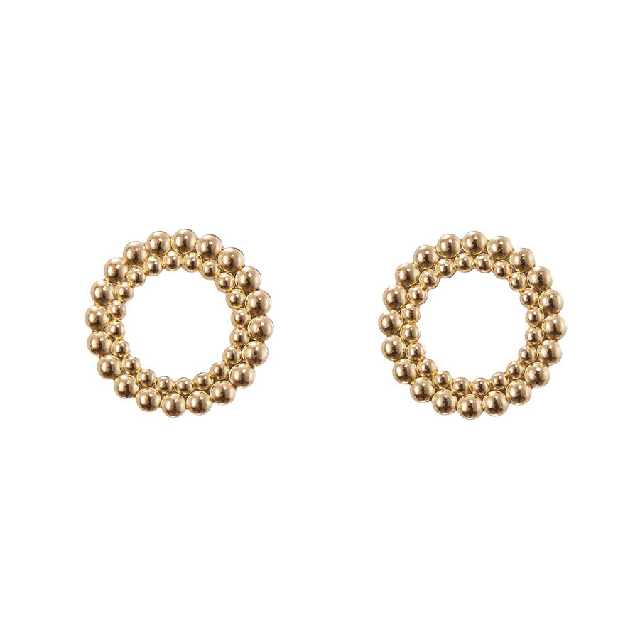 Kalevala Circle of Light large stud earrings bronze 3669485T