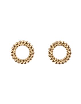 Kalevala Circle of Light large stud earrings bronze 3669485T