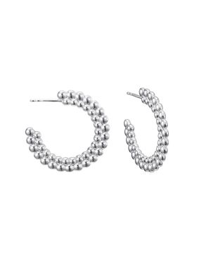 Kalevala Circle of Light creole earrings silver 2669486T