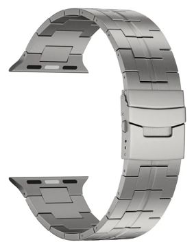 Tiera Apple Watch titanium bracelet silver