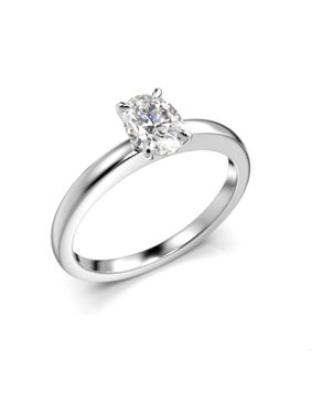 Festive diamond ring oval Selena 0,50 ct white gold 683-050-VK