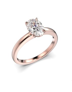 Festive diamond ring Selena oval rose gold 683-100-PK