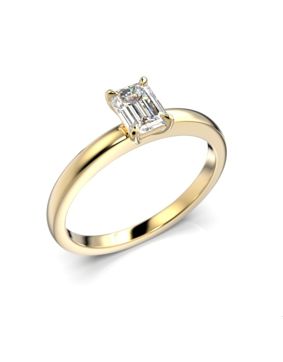 Festive diamond ring Serena Emerald yellow gold 0,50 ct 684-050-KK