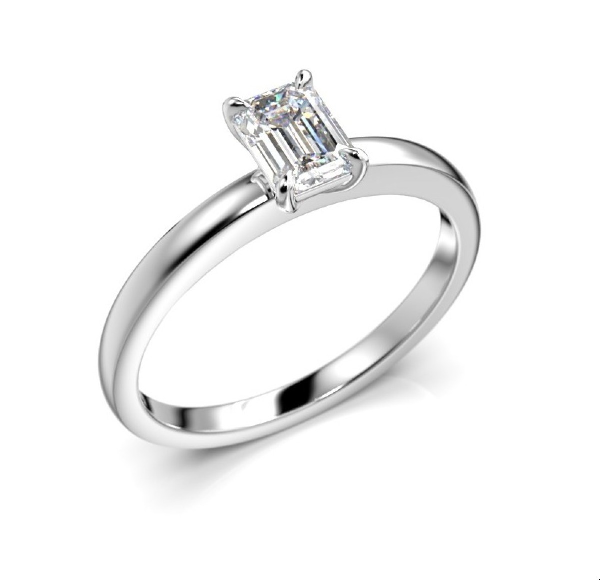 Festive diamond ring Serena Emerald white gold  0,50 ct 684-050-VK