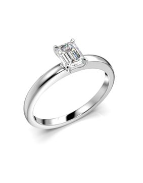 Festive diamond ring Serena Emerald white gold 0,50 ct 684-050-VK