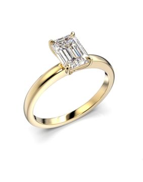 Festive Serena Emerald diamond ring yellow gold 1,00 ct 684-100-KK