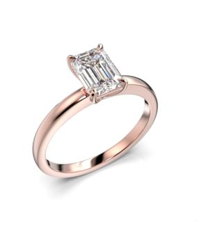 Festive Serena Emerald diamond ring rose gold 1,00 ct 684-100-PK