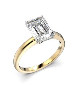Festive Serena diamond ring 2,00 ct yellow and white gold 684-200-KV