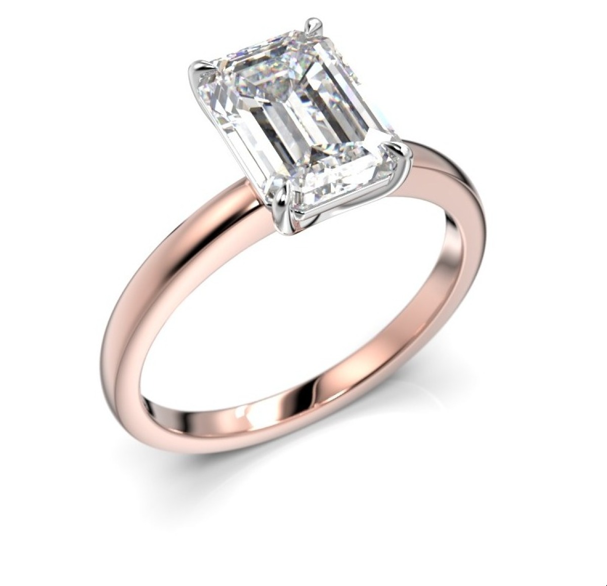 Festive Serena diamond ring 2,00 ct rose and white gold 684-200-PV