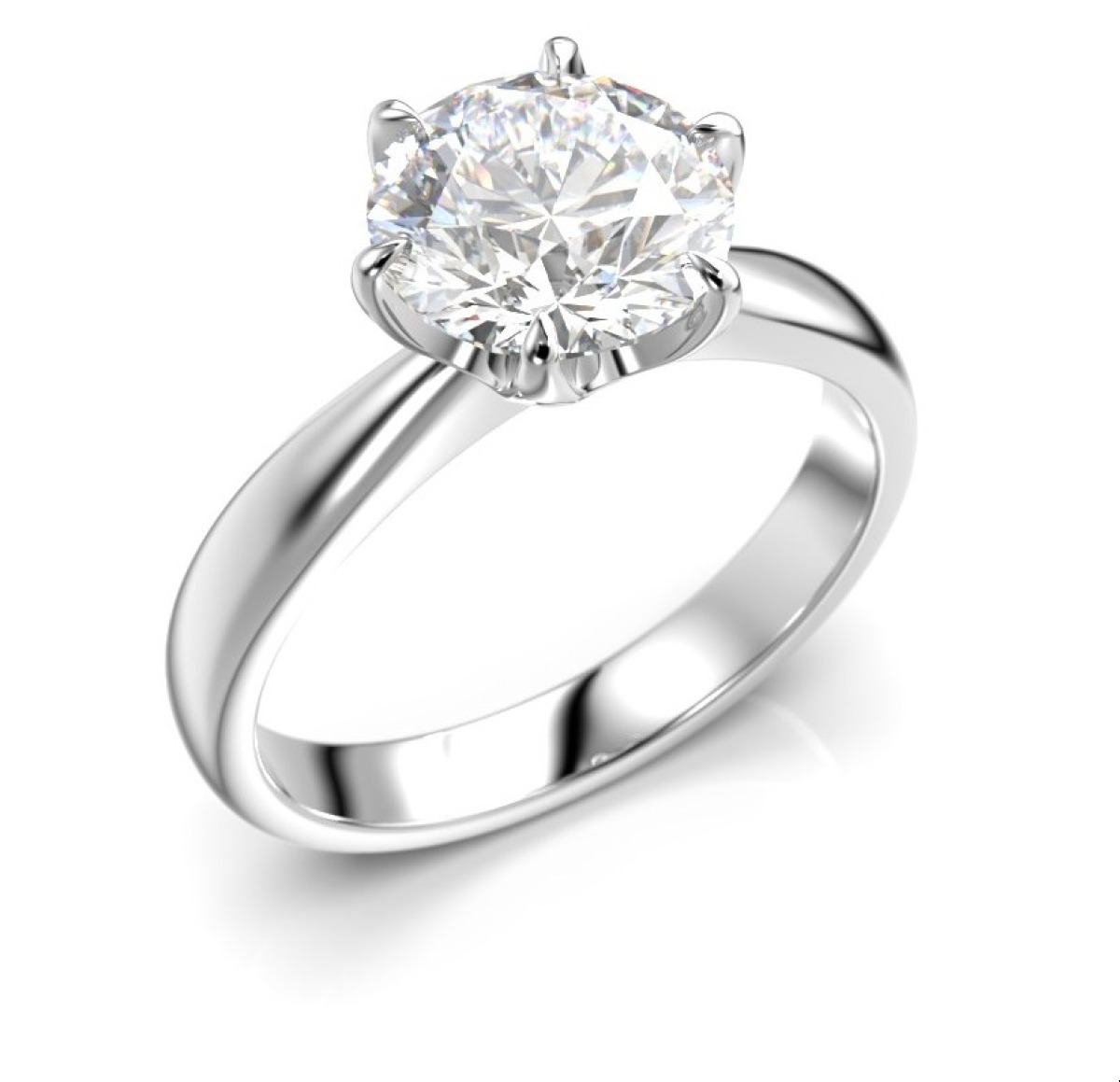 Festive Classic 23 solitaire diamond ring white gold 2 00ct 686