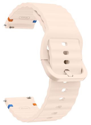 Tiera pink silicone bracelet with stitching