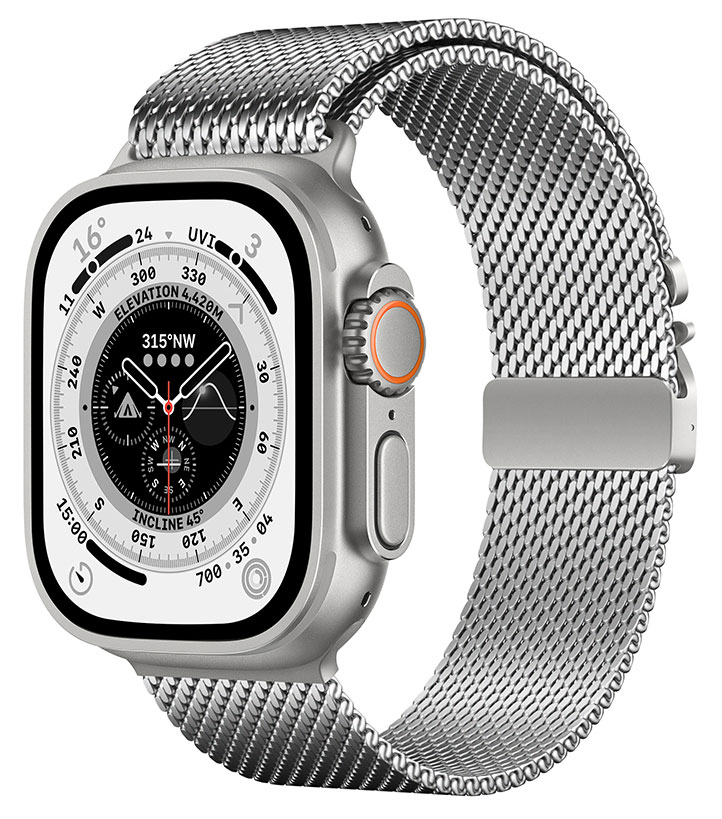 Tiera Apple Watch Mesh Bracelet silver