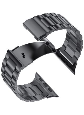 Tiera Apple Watch black steel bracelet